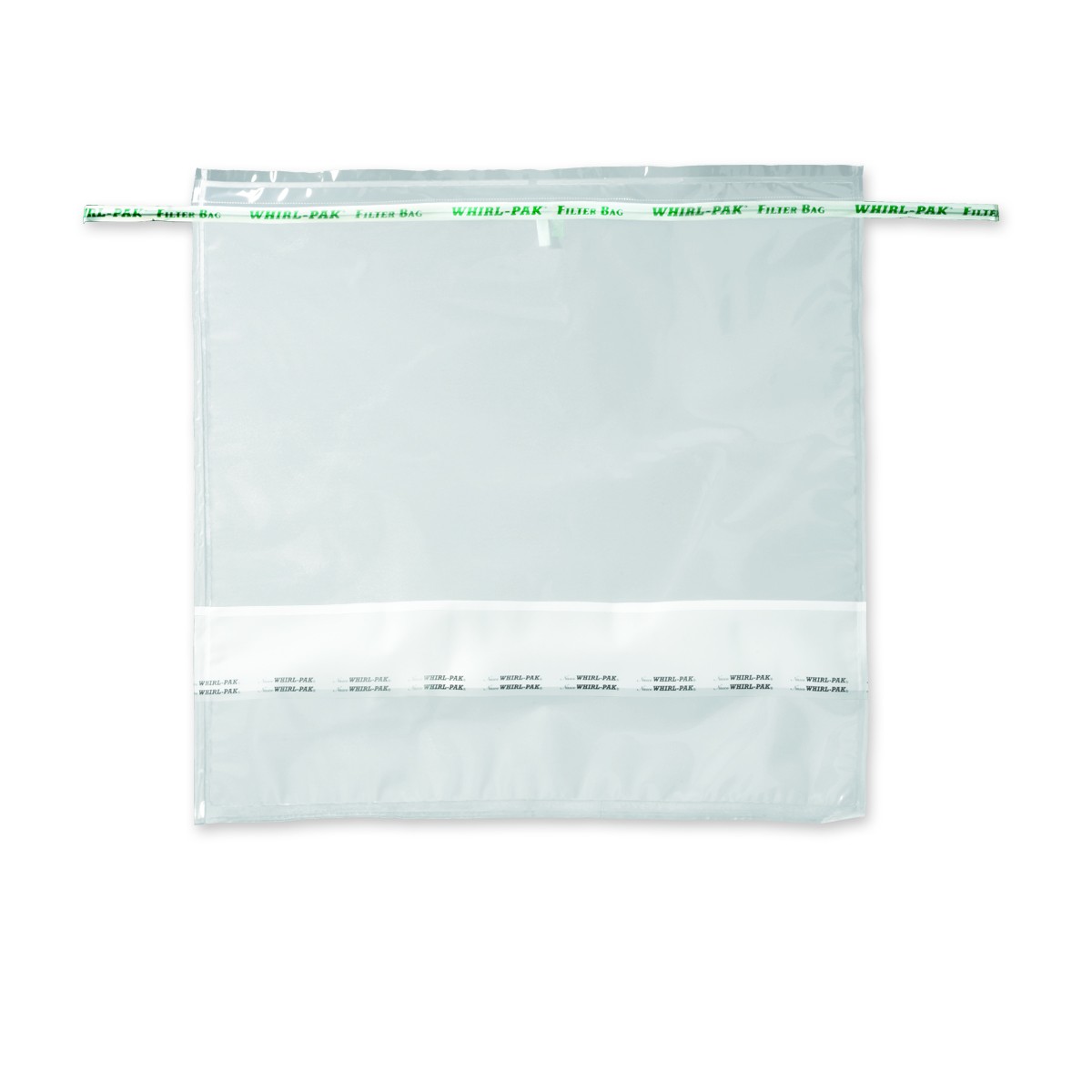 Nasco Whirl-Pak B01525WA Filter Bag, Polyethylene, 15" W  X  15" L, Clear, 0.10 mm Thickness (Box of 100)
