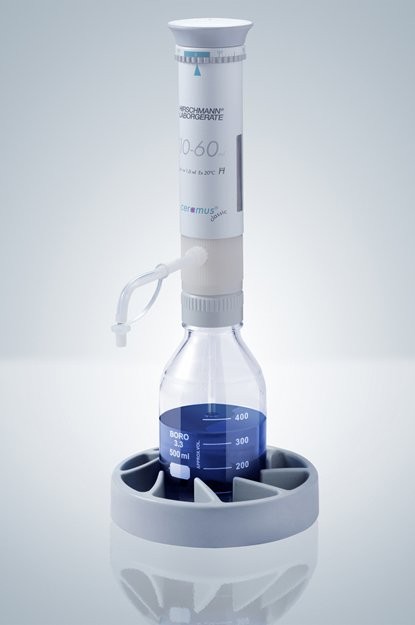 Hirschmann Ceramus Classic Bottletop Dispenser, 10 - 60 mL