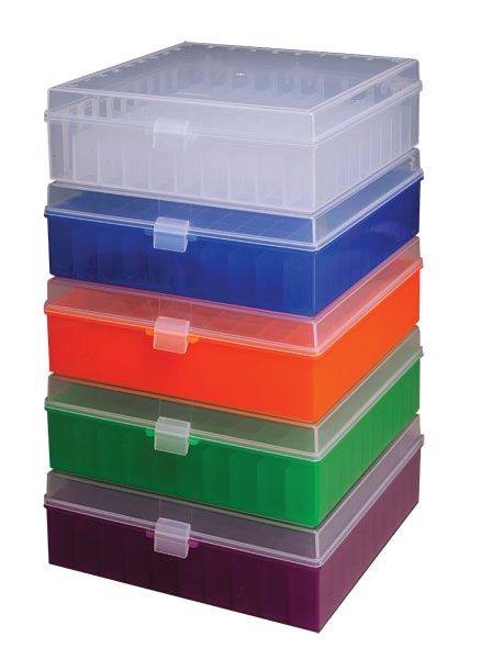 Argos 100 Place Cryobox, Holds 0.5, 1.5 and 2.0mL Tubes, Assorted