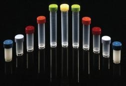 Evergreen 15 mL Transport Tube, Polypropylene, Sterile, Clear with Natural Screw Cap (Pack of 500)