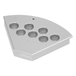 Heidolph 015890220  Radleys Starfish Polyblock for 7 x 17mm Vial 2 dram, 1/EA