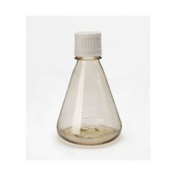 Cell culture shaker flask, 500ml, flat bottom, PC, White Duocap, clear, sterile, 12 pcs./rack