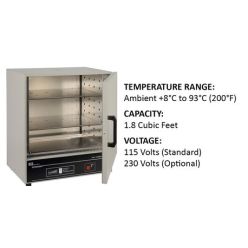 Quincy Lab 12-180AE 1.8 Cuft Air-Forced Solid Steel Door Incubator