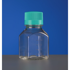 Nest Scientific 125mL Square Shape PET Media Bottles, 353611, Sterile, 6/pk, 48/cs