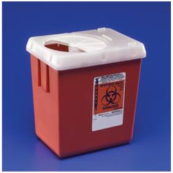 Sharps Container, 2.2 Qt, Red, 60/cs (16 cs/plt) (Continental US Only)
