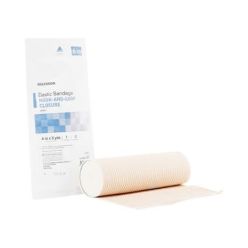 McKesson 16-1033-6-STR Elastic Bandage McKesson 6 Inch X 5 Yard Single Hook and Loop Closure Tan Sterile Standard Compression (36 EA/CS)