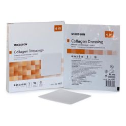 McKesson 16-1852 Collagen Dressing McKesson 4 X 4 Inch Square Sterile (10 BX/CS)