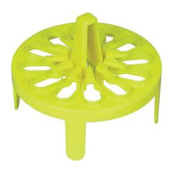 Bel-Art 187420123 PrepSafe Microcentrifuge Tube Mini Floating Rack; No Vortexing Attachment, 1.5-2.0ml, 12 Places, Fits 1000ml Beakers, Polypropylene, Neon Yellow