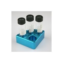 18900004 Scilogex Blue Quarter Reaction Block, Holds 30 mL Reaction Vessel, 28 mm x 30 mm
