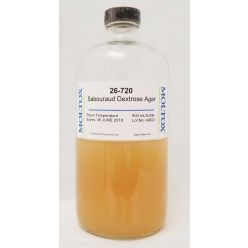 26-720, Sabouraud Dextrose Agar, Bottled Agar, 500 ml, Culture Media, Moltox