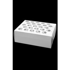 Labcon 2751-500-000-9 Cardboard Racks for 15 mL Centrifuge Tubes, White 200 EA/CS (1 PK/CS)