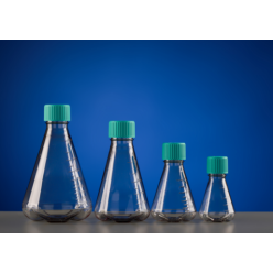 Nest 784211 1000 mL PC Conical Erlenmeyer Flasks, with Baffles, Vent Filter Caps, Sterile, 6/cs