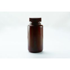 250ml Amber Color Round HDPE Storage Bottle, Wide Mouth, Sterile, 10/pk, 100/cs