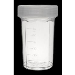 Labcon 3805-165-000-9 90mL SuperClear® Specimen Collection Containers with Attached Caps, Individually Wrapped, Sterile 100 EA/CS (100 PK/CS)