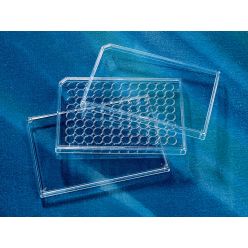 Corning 3930 Corning® Polystyrene 96-well Microplate Low Evaporation Lid with Corner Notch, Condensation Rings, Sterile, Individually Wrapped