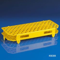 Yellow Globe Scientific 100 Place Microcentrifuge Tube Rack, SKU 456307