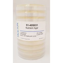 51-40S031, Nutrient Agar Plates, Plated Agar, 20 ml/plate, Culture Media, Moltox