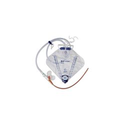 Dover™ Silicone Foley Tray Urinary Catheterization Kit, Silver Coated, Luer Lock, 16FR, 5 ml, 2000 ml, 10/cs (Continental US Only)