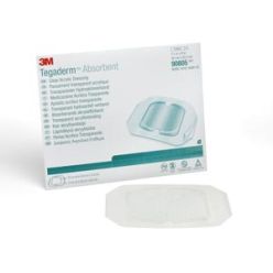 3M Health Care 90805 Dressing, Large Square, Pad Size 5.9" x 6", Overall Size 7.9" x 8", 10/bx, 4 bx/cs (Continental US+HI Only)