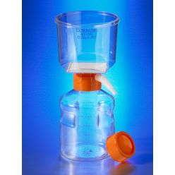 Corning® 500 mL Vacuum Filter/Storage Bottle System, 0.2 µm Pore 33.2cm² Nylon Membrane, Sterile, 12/Case