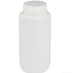 Globe Scientific 7011000 Diamond RealSeal Wide Mouth HDPE Bottles with PP Closure, 1000mL, 6/Pack, 24/Case