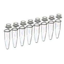Sapphire PCR 0.2ml breakable strips, with individual attached standard dome caps