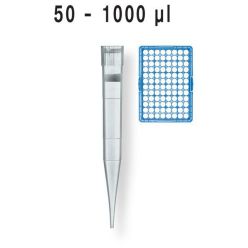 BrandTech 732634 50-1000µL BIO-CERT Tips, Filtered 960 Tips, Sterile Tip-Reload