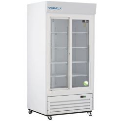 VWR 76514-268 Standard Glass Door Laboratory Refrigerators, Sliding Door, Natural Refrigerant (1/EA)