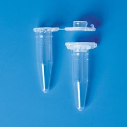 BrandTech 780536 0.5 mL Microcentrifuge Tube, Clear, With Locking Snap-Cap