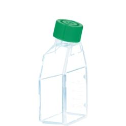 83.3912.500 Sarstedt Tissue Culture Flask, Hydrophobic, Sterile, 125 cm², Green Plug Seal Cap (Case of 40)