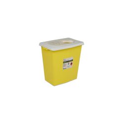 Chemotherapy Waste Container, 18 Gal, PGII, Yellow, Sliding Lid, 26"H x 12¾"D x 18¼"W, 10/cs (8 cs/plt) (Continental US Only)