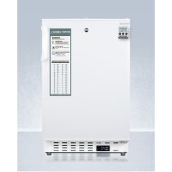 Accucold ADA404REFCAL 20" Wide Built-In Healthcare All-Refrigerator, ADA Compliant