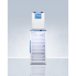 Accucold ARG8PV-FS30LSTACKMED2 24" Wide All-Refrigerator/All-Freezer Combination