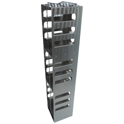 Crystal Industries CFA-13-2 Aluminum Vertical Rack for 2" boxes, holds 13 boxes