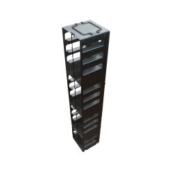 Crystal Industries CFA-15-2 Aluminum Vertical Rack for 2" boxes, holds 15 boxes