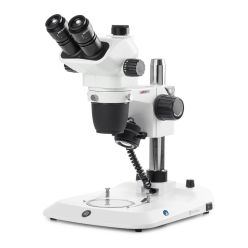 Euromex ENZ-1703-P Stereo zoom microscope Trinouclar head stereo zoom, 6.5x to 55x magnification, pillar stand, LED