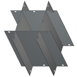 Crystal Industries P20-DF200 20" diameter Platform Divider for GAMBRO bag Canister frames F-C-DF-200.