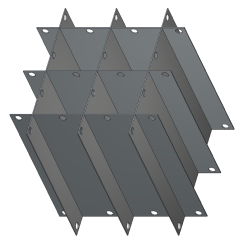 Crystal Industries P24-7120 24" diameter Platform Divider for CHARTERMED bag Canister frames F-C-7120.
