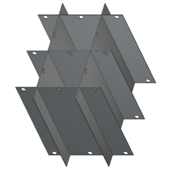 Crystal Industries P24-CBBC-V1 24" diameter Platform Divider for MED SEP bag Canister frames F-CBBC-V1.