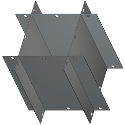 Crystal Industries P24-DF700 24" diameter Platform Divider for GAMBRO bag Canister frames F-C-DF-700.