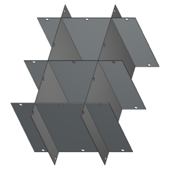 Crystal Industries P39-4R9959 39" diameter Platform Divider for BAXTER/FENWAL bag  Canister frames F-C-4R9959.
