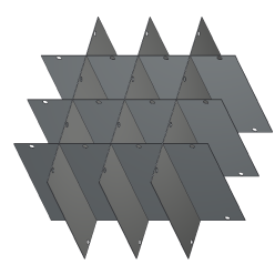Crystal Industries P39-DF200 39" diameter Platform Divider for GAMBRO bag Canister frames F-C-DF-200.