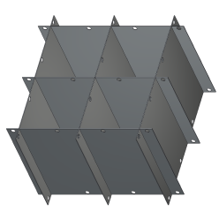 Crystal Industries P39-DF700 39" diameter Platform Divider for GAMBRO bag Canister frames F-C-DF-700.