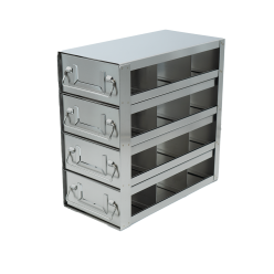 Crystal Industries UFDMX-342 Drawer Freezer Rack for SBS formatted boxes, 3x4 configuration