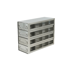 Crystal Industries UFDMX-442 Drawer Freezer Rack for SBS formatted boxes, 4x4 configuration