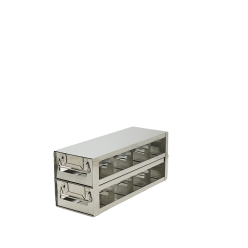 Crystal Industries UFDPCR-42 Drawer Rack for 0.2ml Tube 96-Well PCR Boxes, 4x2 configuration