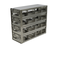 Crystal Industries UFDPCR-44 Drawer Rack for 0.2ml Tube 96-Well PCR Boxes, 4x4 configuration