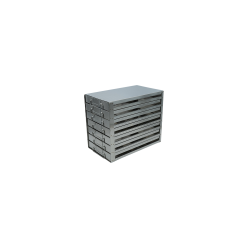 Crystal Industries UFDS-100-27 Drawer Rack for 100-Place Slide Boxes, 2x7 configuration