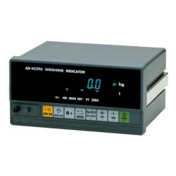 A&D AD-4329A Digital Weighing Indicator, 1/20,000 Resolution, RS-232, VFD Display