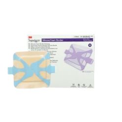 3M Health Care 90642 Foam Border Dressing, 6" x 6", 10/bx, 4 bx/cs (70 cs/plt) (Continental US+HI Only)